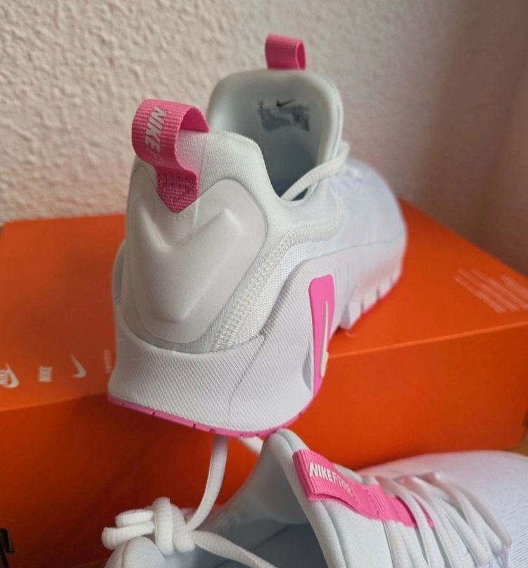Nike White And Pink Sneakers image 4