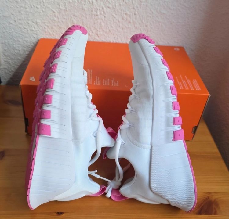 Nike White And Pink Sneakers image 1