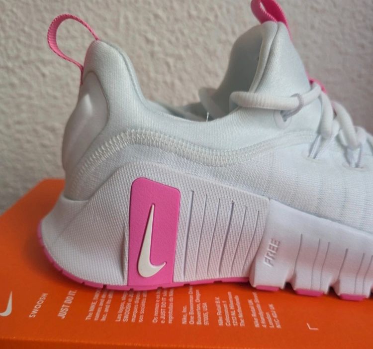 Nike White And Pink Sneakers image 5