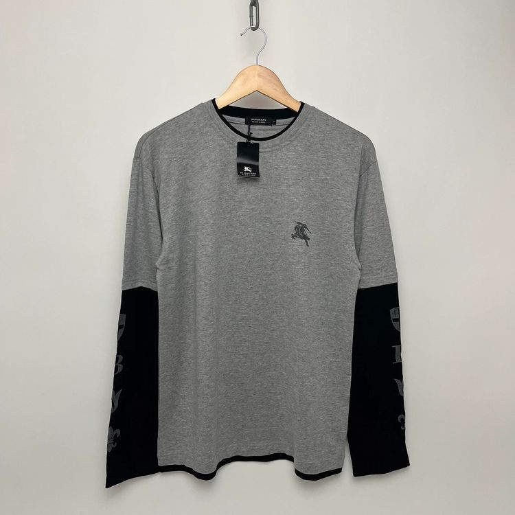Burberry Black Label Japan Exclusive Grey Long Sleeve T-Shirt BNWT image 1