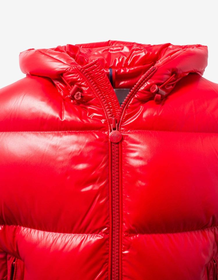 Moncler Ecrins Red Nylon Down Jacket image 2
