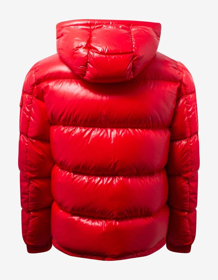 Moncler Ecrins Red Nylon Down Jacket image 5
