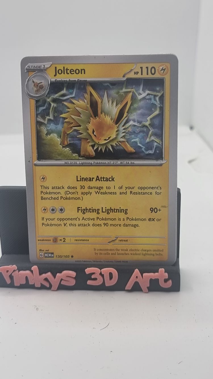Jolteon Pokémon 3d art Card 0433 image 1