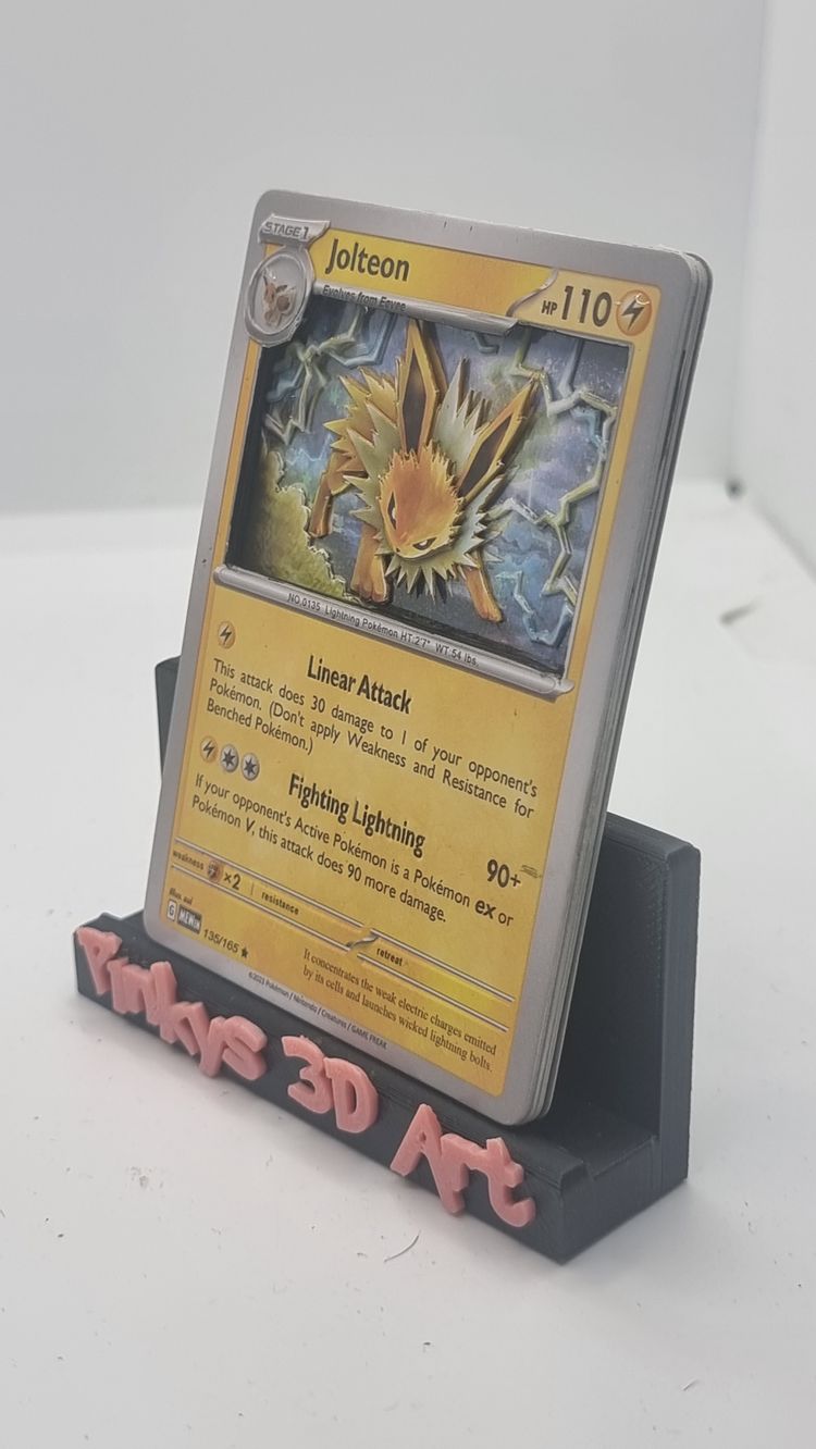 Jolteon Pokémon 3d art Card 0433 image 2