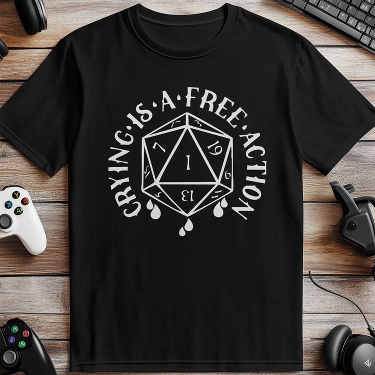 Crying is a Free Action T-Shirt image 2