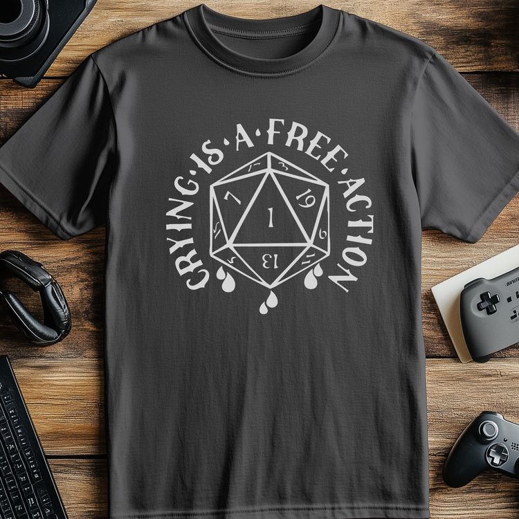 Crying is a Free Action T-Shirt image 3