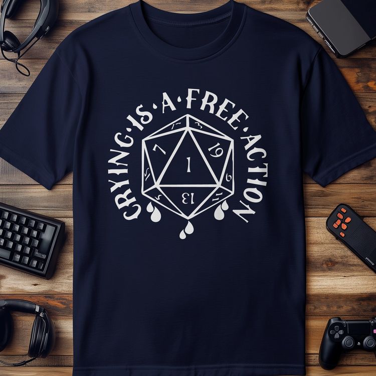 Crying is a Free Action T-Shirt image 4
