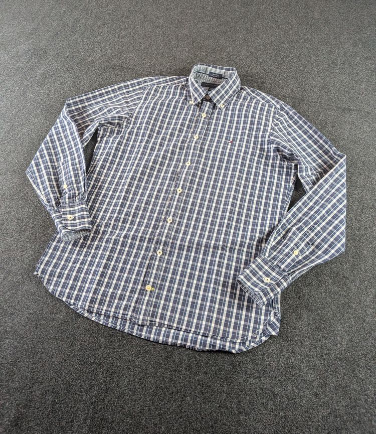 Tommy Hilfiger Men'S Checkered Button-Up Shirt  taglia XS image 1