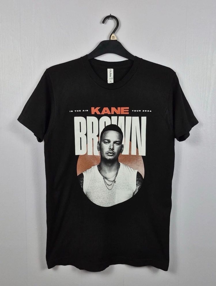 Kane Brown In The Air Tour 2024 Black T-Shirt Medium Band Tee