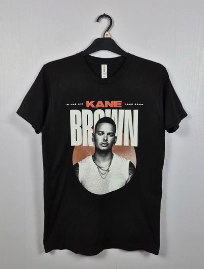 Kane Brown In The Air Tour 2024 Black T-Shirt Medium Band Tee