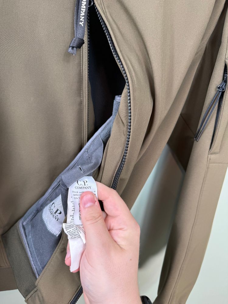 C.P. Company Khaki Soft Shell Jacket image 3