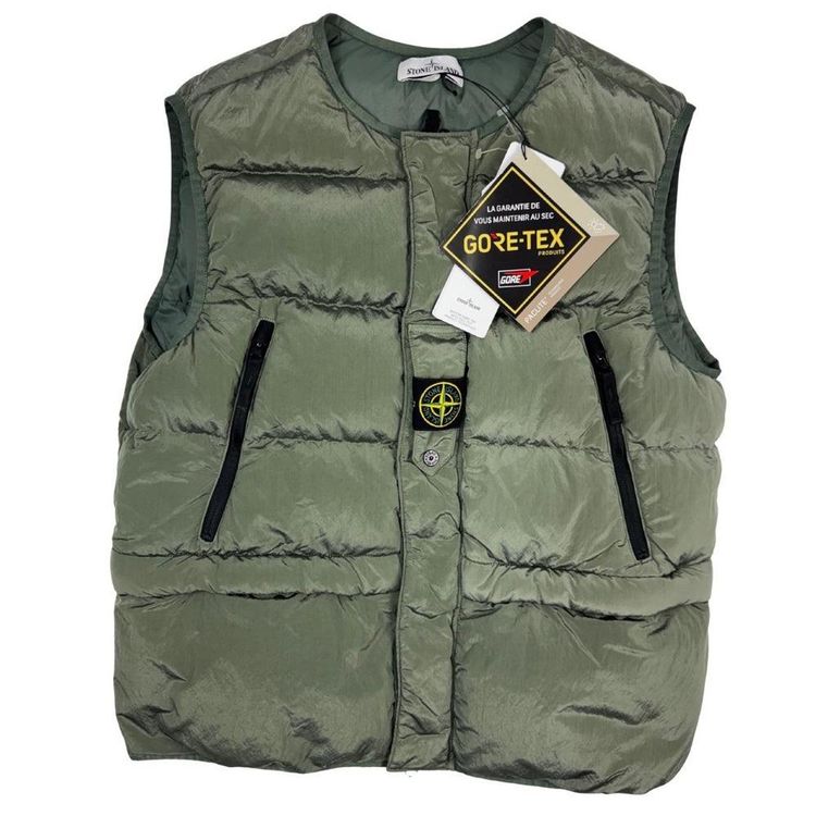 Stone Island Ripstop Gore-Tex Quilted Gilet and Coat XL obraz 8
