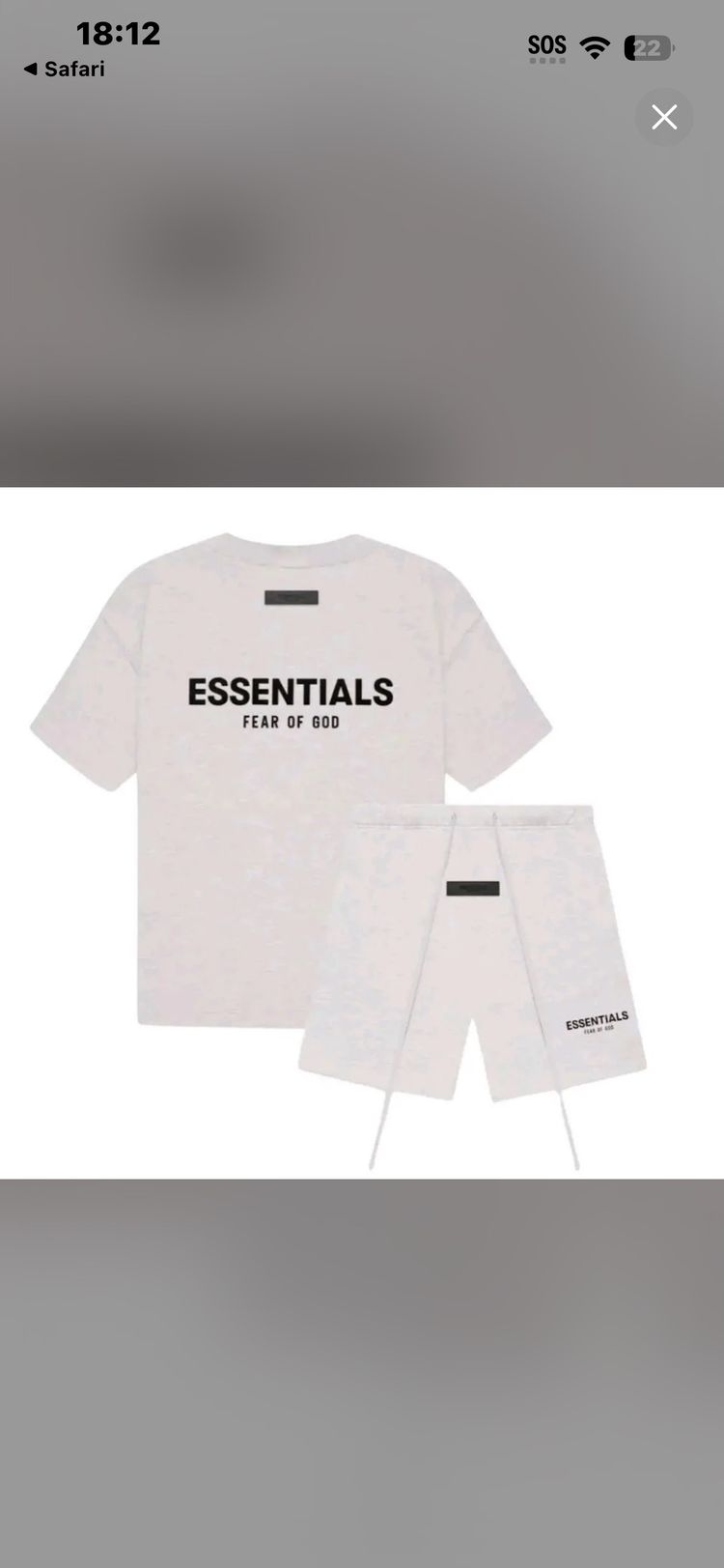 Fear of God Essentials Fear Of God T-Shirt And Shorts Set product image