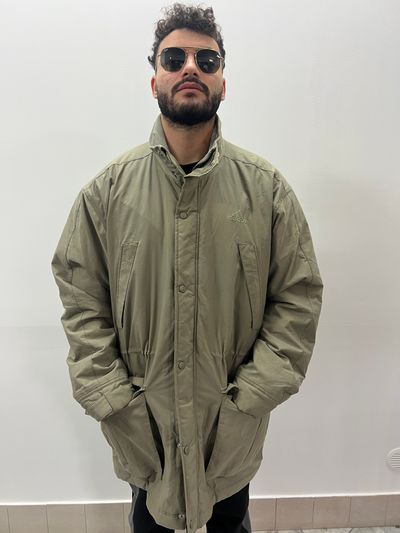 Adidas Men'S Khaki Green Long Jacket