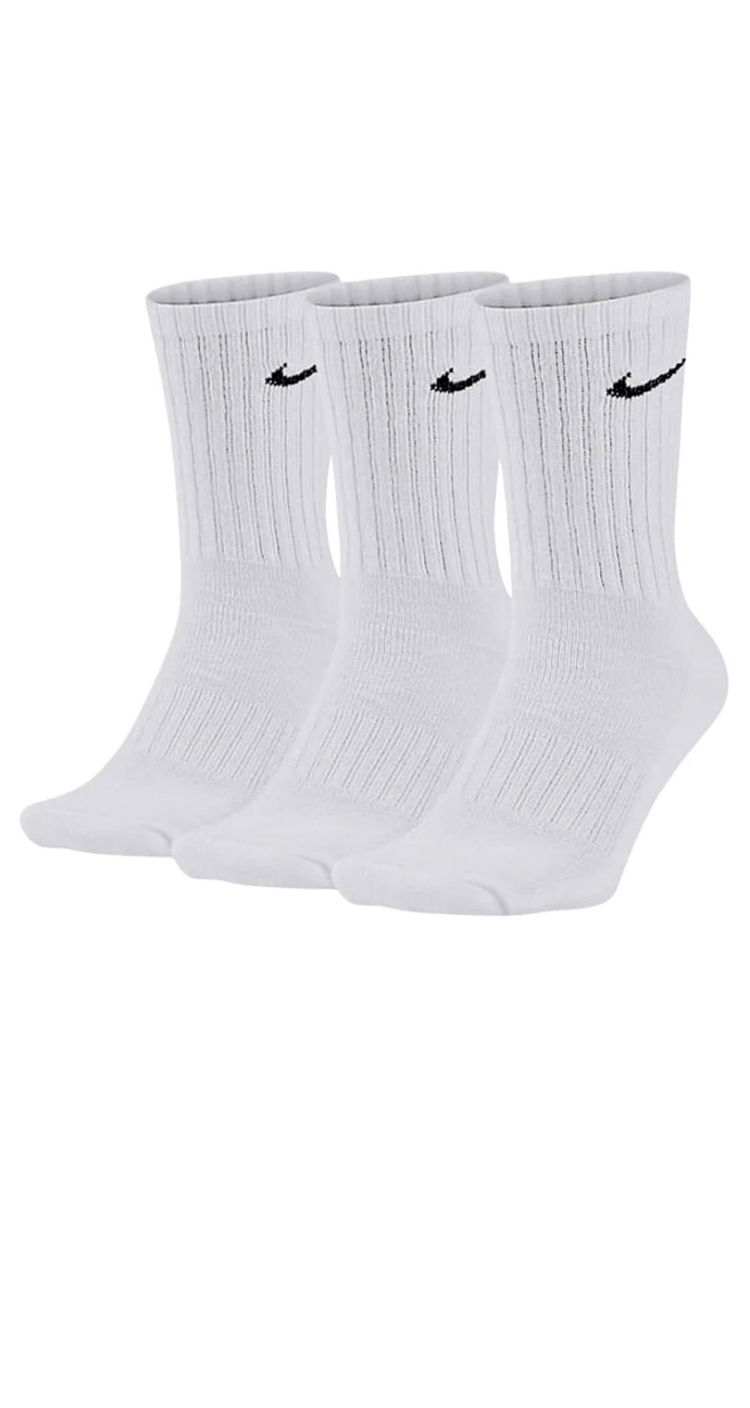 Nike black and white set Everyday Lightweight Crew Socks 3-Pack obraz 5