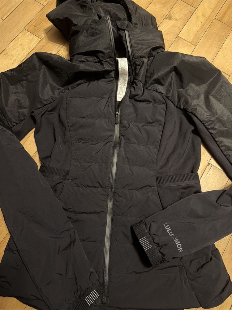 Lululemon Down For It all Jacket Black BN Uk 10 RRP £198 image 1
