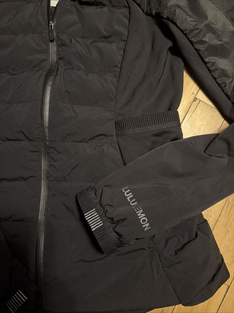 Lululemon Down For It all Jacket Black BN Uk 10 RRP £198 imagen 2