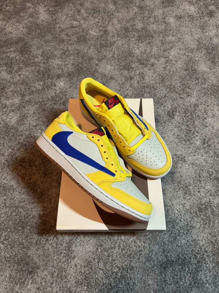 Jordan 1 Low Travis Scott Canary (Nuove)