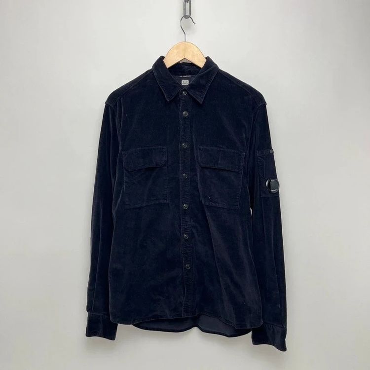 Immagine di C.P. Company Navy Buttoned Corduroy Overshirt 1