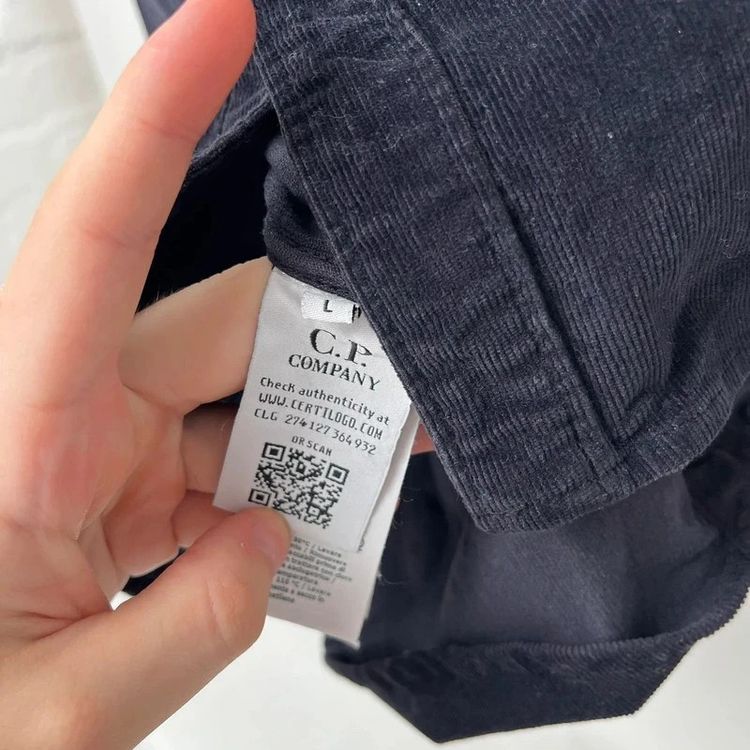 C.P. Company Navy Buttoned Corduroy Overshirt image 7