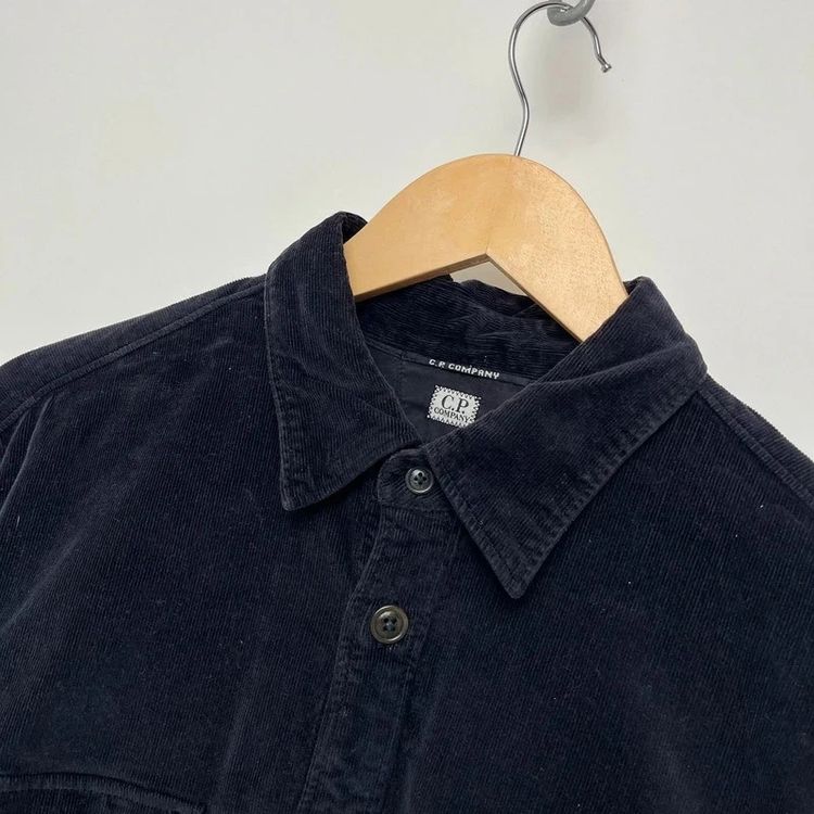 C.P. Company Navy Buttoned Corduroy Overshirt image 2