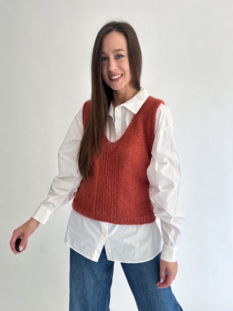 Other Łososiowa wełniana kamizelka product image