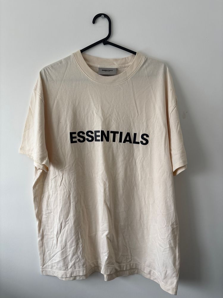 Essentials Fear Of God Cream T-Shirt Small