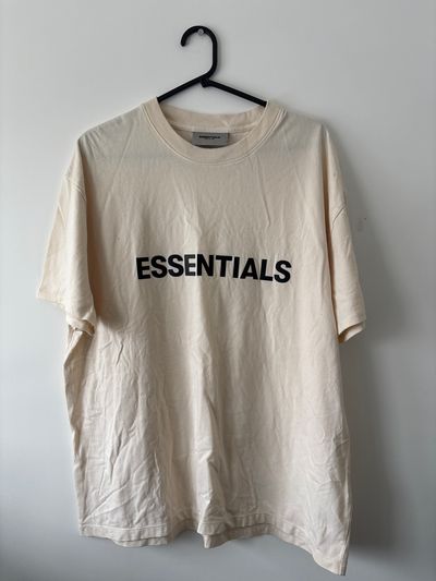 Essentials Fear Of God Cream T-Shirt Small