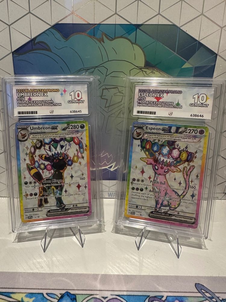 Pokemon Umbreon V And Espeon V Trading Cards
