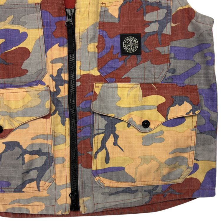 A/W 22 Stone Island Heritage Camo Ripstop Nylon Vest image 7