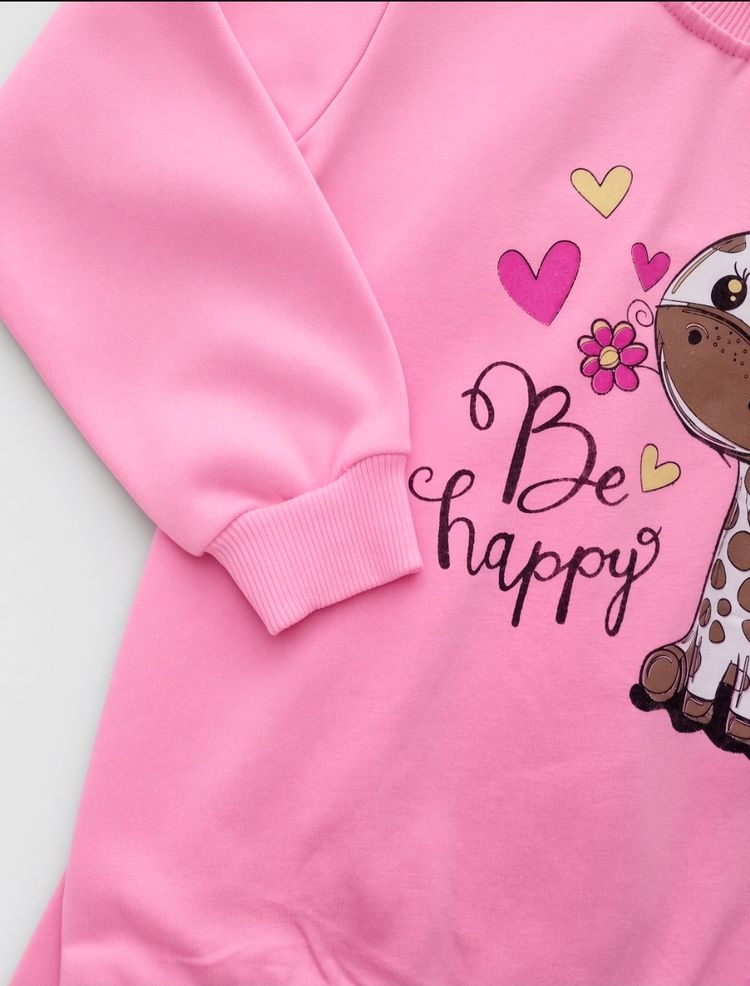 Pink Kids Sweatshirt And Pants Set image 8