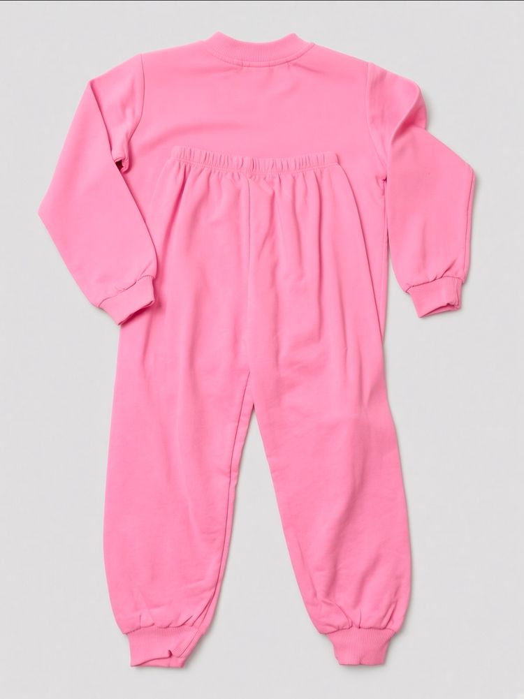 Pink Kids Sweatshirt And Pants Set image 5