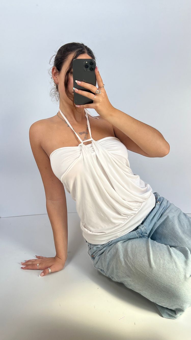 00s white babydoll cami- size M