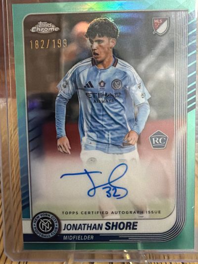 Topps Chrome Jonathan Shore Autographed Soccer Trading Card