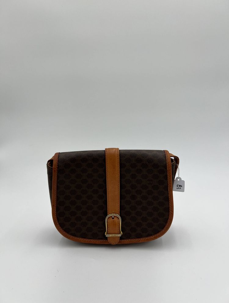 Vintage Celine Macadam Crossbody Bag imagen 2