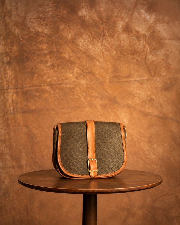 Vintage Celine Macadam Crossbody Bag