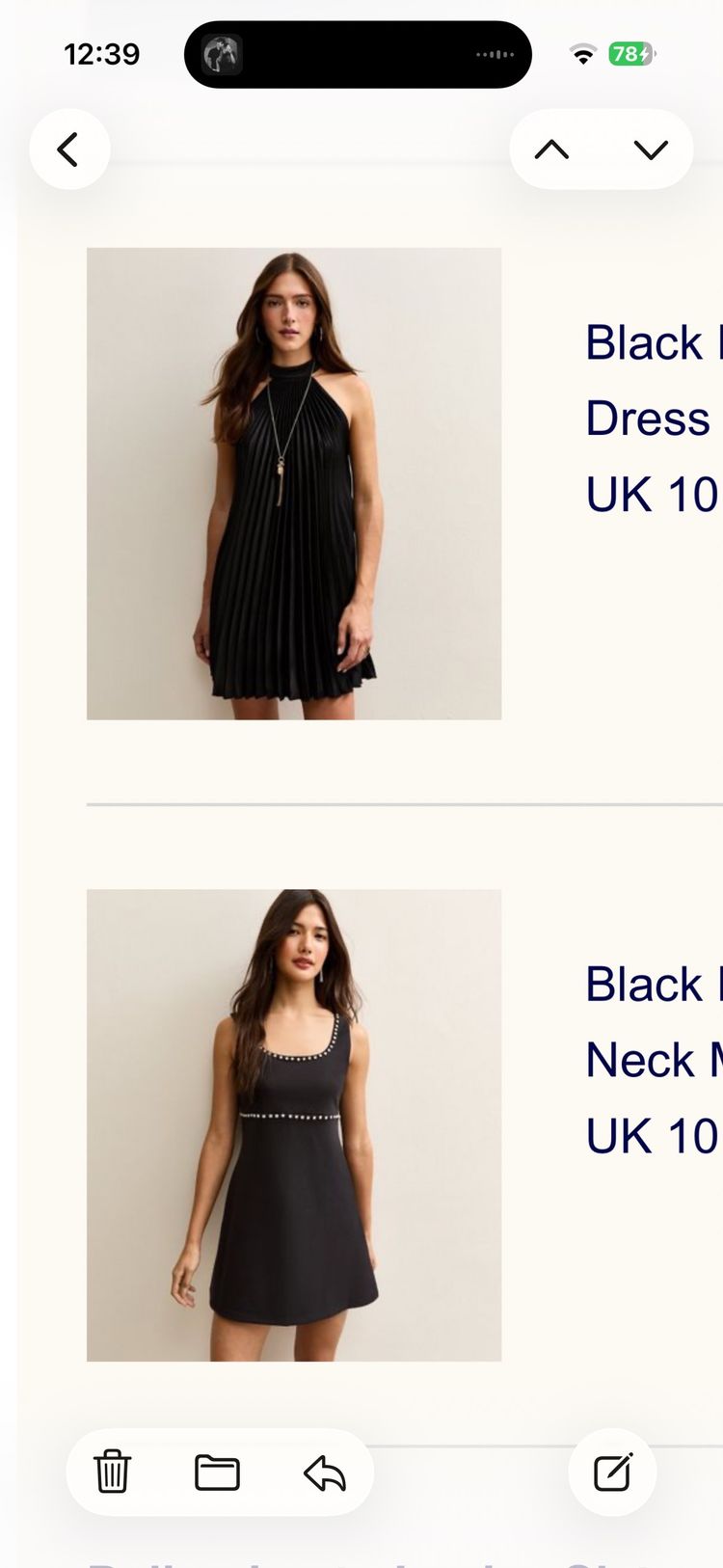 Other Black Pleated Dress imagen del producto
