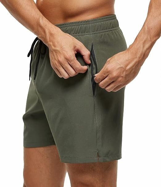Immagine di Olive Green Men'S Swim Shorts 2
