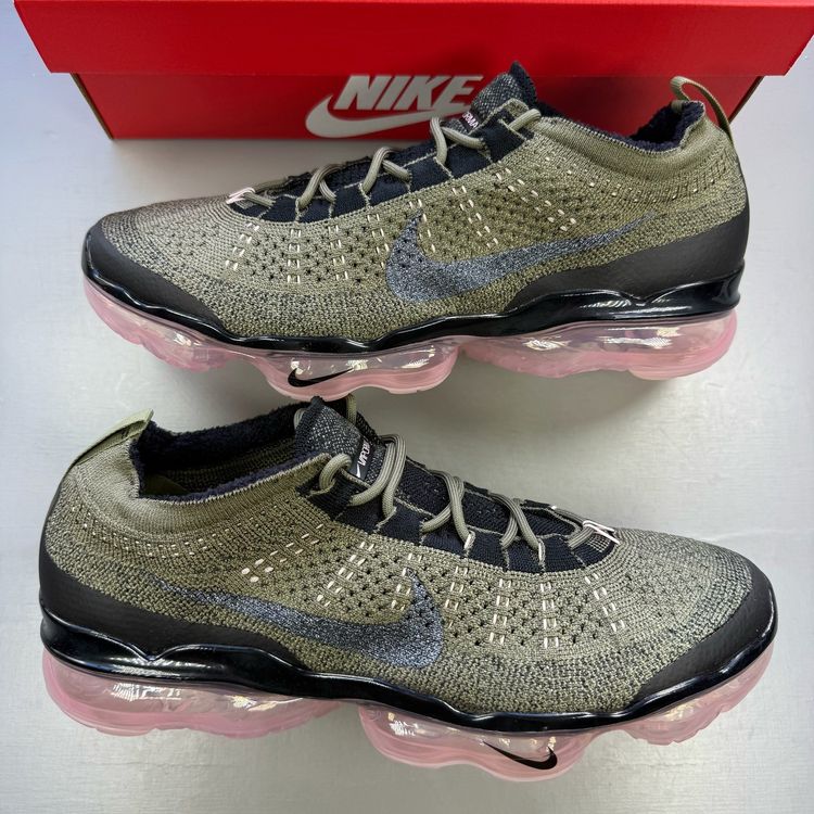 Nike Air VaporMax 2023 Flyknit Size UK 9 Medium Olive Pink Men's DV1678-200 image 1