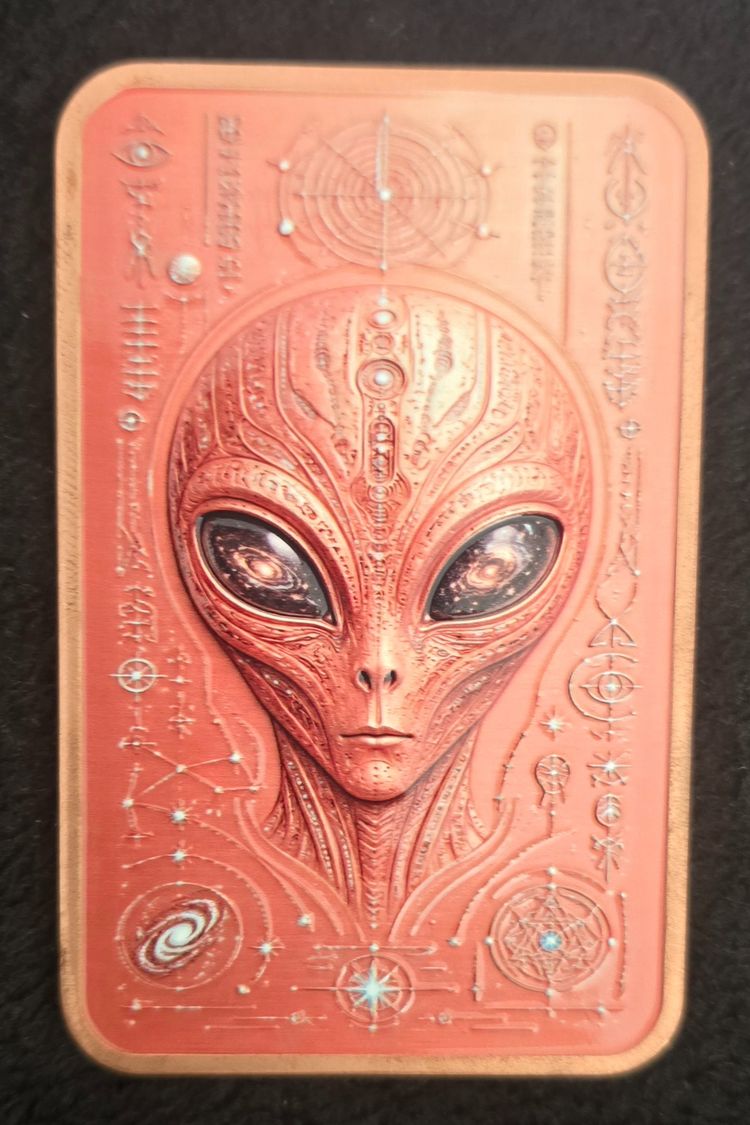 5oz copper 'Invasion Begins' Alien Designs imagen 2