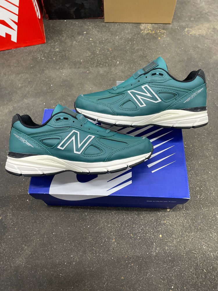 New Balance UK 8 NEW BALANCE 990v4 MiUSA TEDDY SANTIS TEAL 299 product image