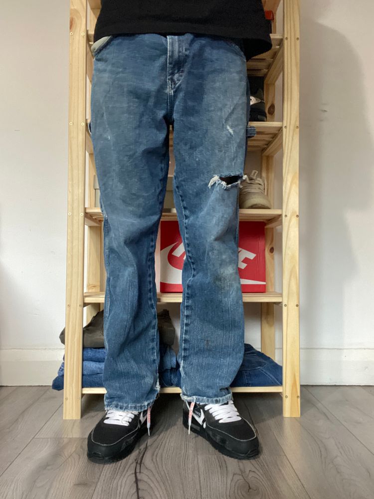 32W Vintage Baggy Dickies Jeans Blue 