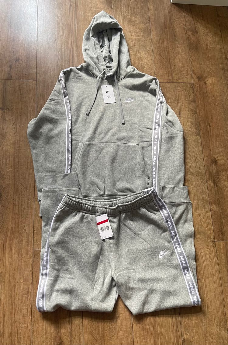 Nike Club Aries Grey Hoodie And Sweatpants Set
