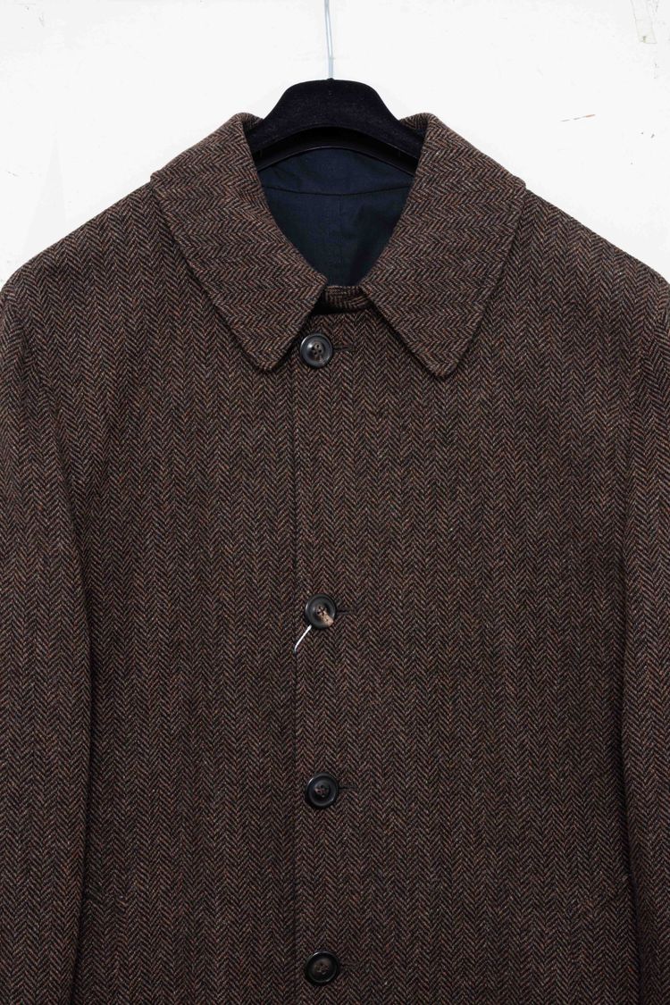 Maison Margiela Reversible Herringbone Wool & Tech Mac Coat image 12
