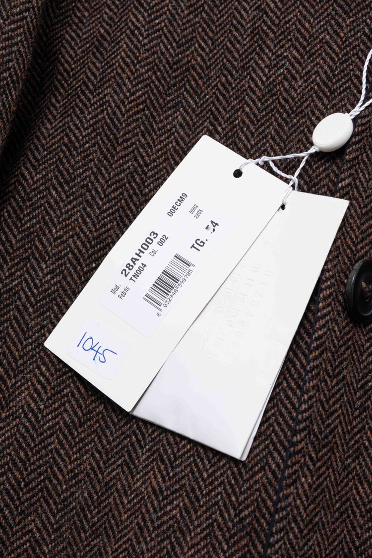 Maison Margiela Reversible Herringbone Wool & Tech Mac Coat image 10
