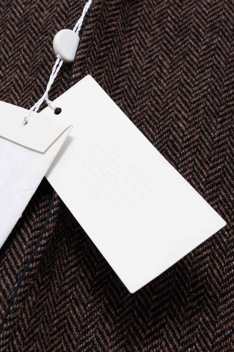 Maison Margiela Reversible Herringbone Wool & Tech Mac Coat image 18
