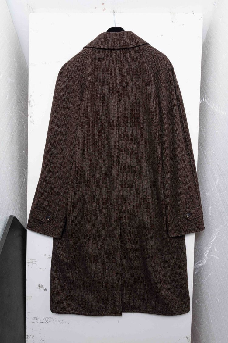 Maison Margiela Reversible Herringbone Wool & Tech Mac Coat image 5