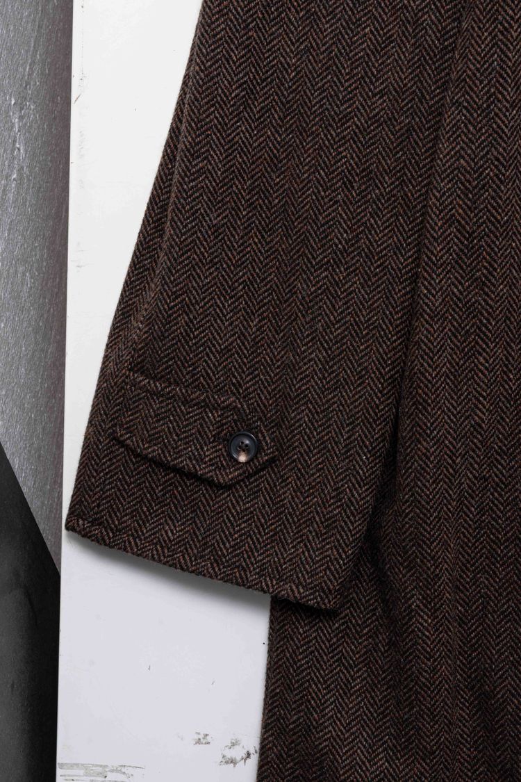 Maison Margiela Reversible Herringbone Wool & Tech Mac Coat image 19