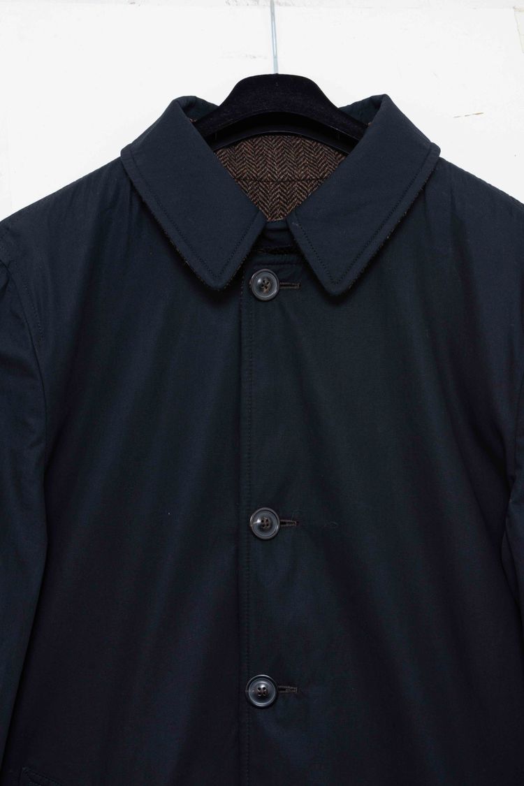 Maison Margiela Reversible Herringbone Wool & Tech Mac Coat image 4