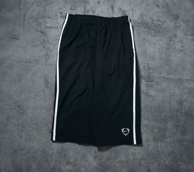 Nike Black Shorts With White Side Stripes